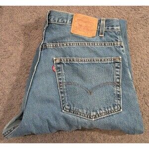 Vintage Levi's 560 Loose Fit Blue Denim Jeans Made in USA Men's 38x32